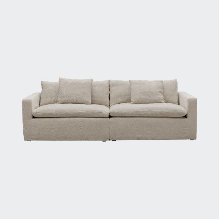 ספה שמלה אושן 2 חלקים בייג'  ספה שמלה אושן 2 חלקים בייג'