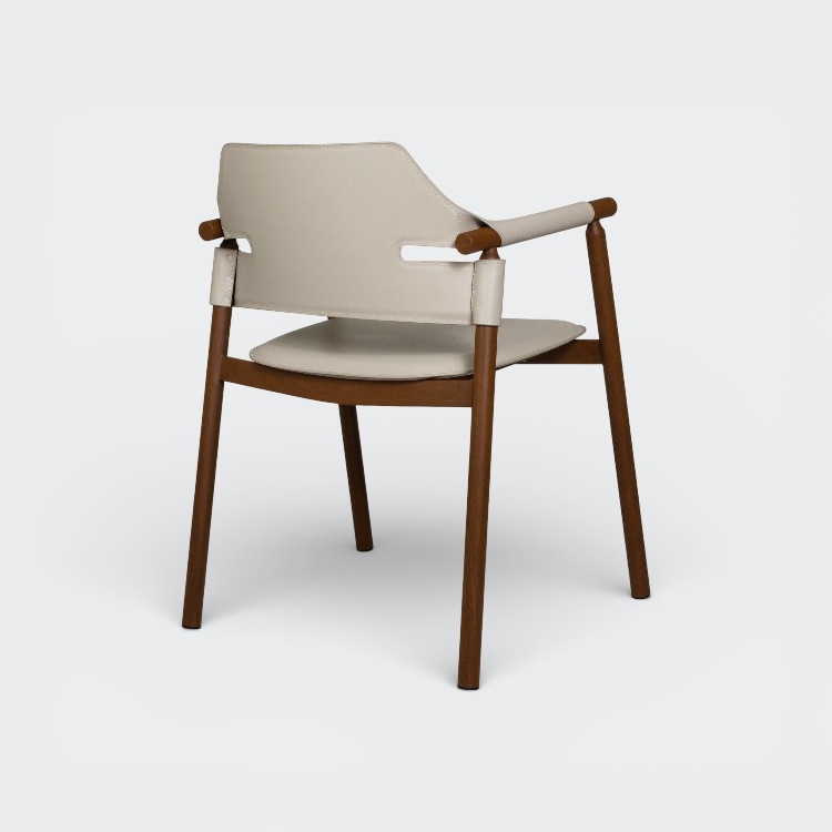 כסא אוכל סלינה ד. עור אבן 