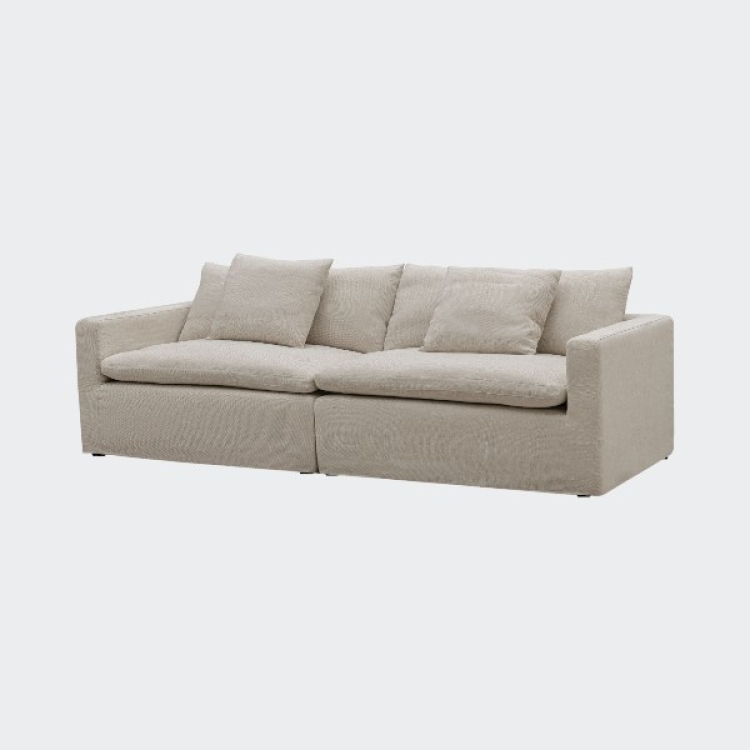 ספה שמלה אושן 2 חלקים בייג' ספה שמלה אושן 2 חלקים בייג'