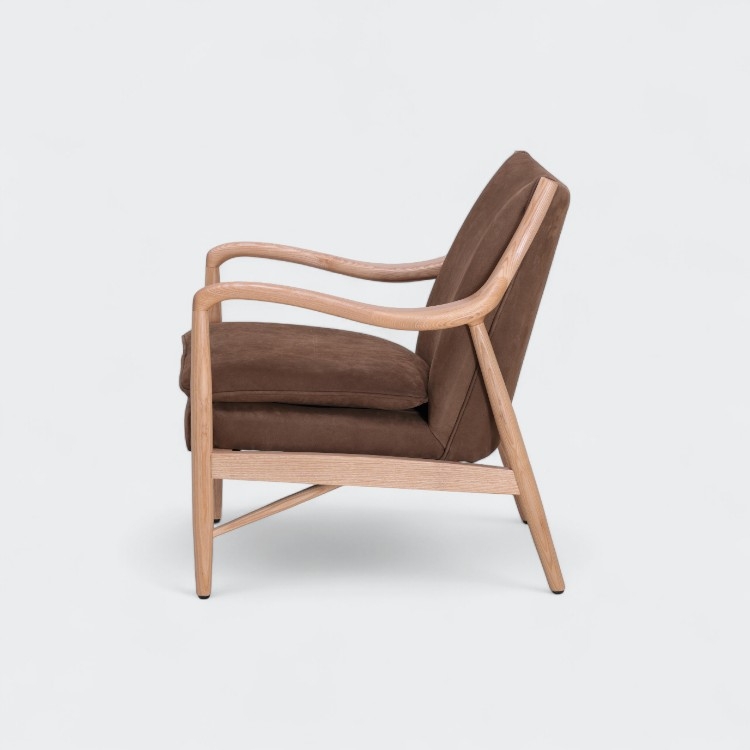 כורסא פטריק חום נובוק  כורסא פטריק חום נובוק