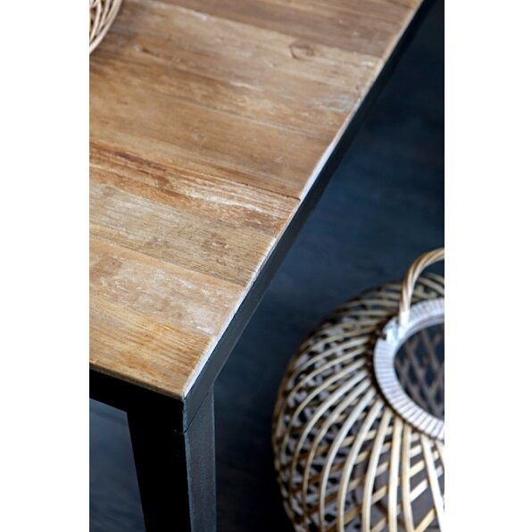 שולחן בר ברצלונה עץ ממוחזר